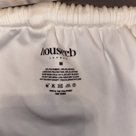 House of CB Cassis Ivory Bikini Top & Athens Ivory Gathered Bikini Bottoms - Picture 6 of 7